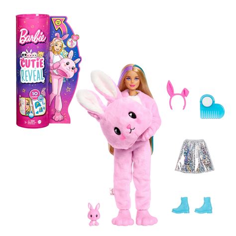 BARBIE CUTIE REVEAL SURTIDO DE ANIMALES SORPRESA CONEJO Jugueterías