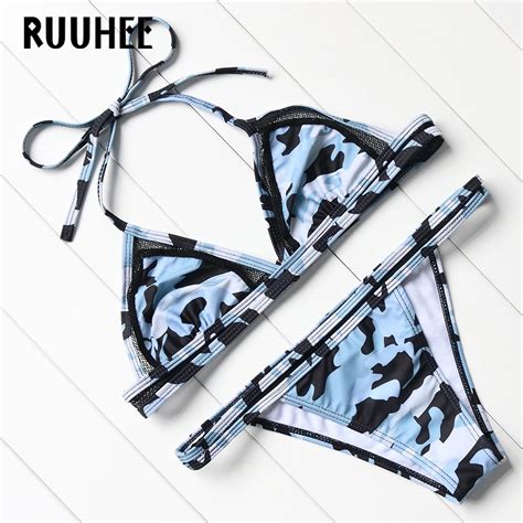 RUUHEE 2017 Hot Sexy Swimsuit Women Swimwear Bikini Set Vintage