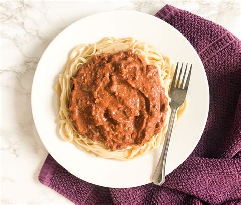 Walnut Mushroom Bolognese Sauce - Live Simply Healthy