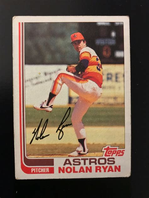 1982 Topps Nolan Ryan 90 Houston Astros HOF GOAT EBay