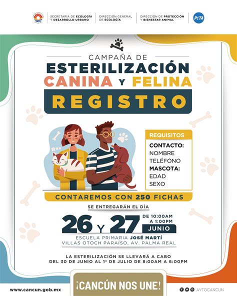 Inicia registro para Esterilización Canina y Felina en Cancún