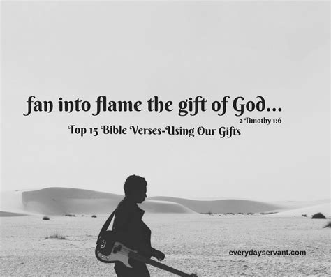 Top 15 Bible Verses-Using Our Gifts - Everyday Servant