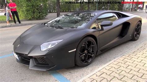 Awesome Matte Black Lamborghini Aventador LP 700-4 | Doovi