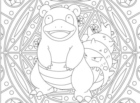 Slowpoke Coloring Pages - Free Printable Coloring Pages for Kids