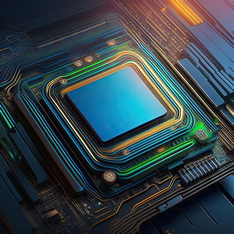 Premium AI Image Circuit Board Technology Background Central Computer