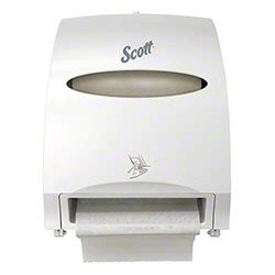 Scott Essential Electronic Towel Dispenser Smoke W Purple Core