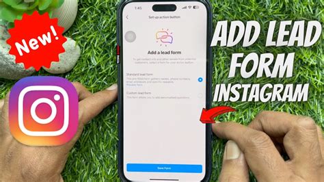 How To Add A Lead Form To Your Instagram Profile Youtube