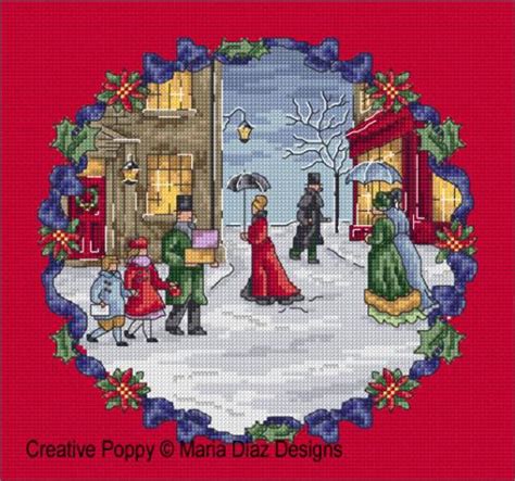 Maria Diaz Victorian Christmas Cross Stitch Pattern