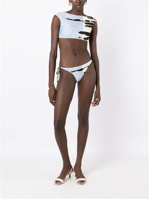 Lenny Niemeyer Bikini Bottom Con Estampado Abstracto Farfetch