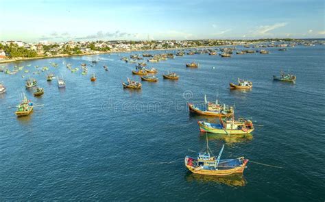 Village De Pêcheurs Mui Ne Vu D en Haut Photo stock Image du