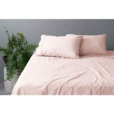 Tontine Single Bed 250tc Cotton Fittedflat Sheet Set W Pillowcases