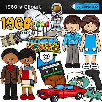 an image of people and objects in the 1960s clipart style with text overlay