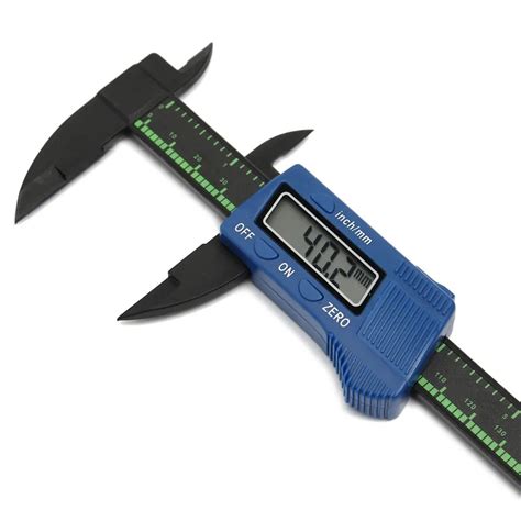 Mm Inch Lcd Digital Gauge Carbon Fiber Vernier Caliper Micrometer