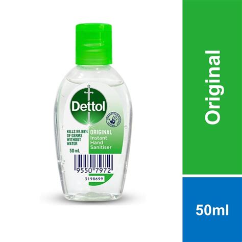 Dettol Antibacterial Hand Sanitiser 50ml Original Refresh Sooth