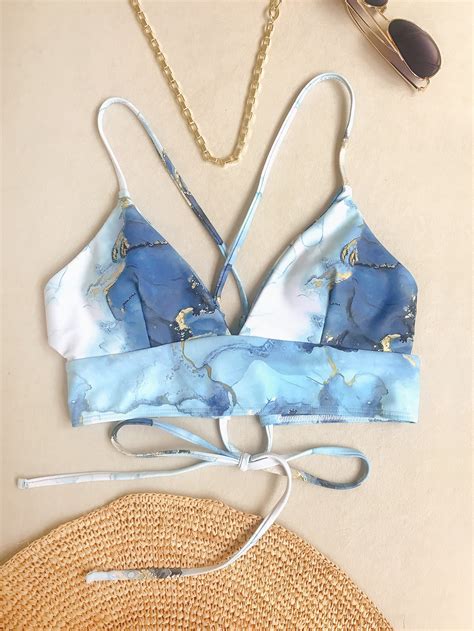 Water Color Bikini Top