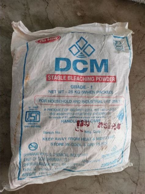 Lab Grade Dcm Shiriram Stable Bleaching Powder Packaging Size