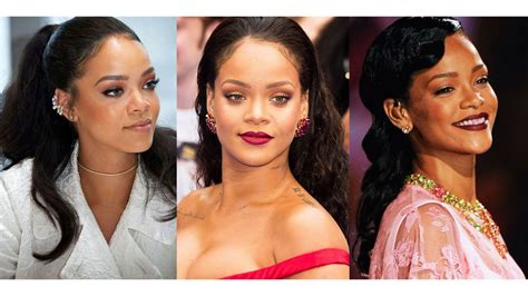 Rihannas 25 Best Hairstyles Of All Time Rihanna Hair Photos Marie