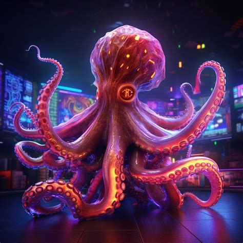 Premium AI Image | harsh predatory octopus sea with powerful tentacles ...