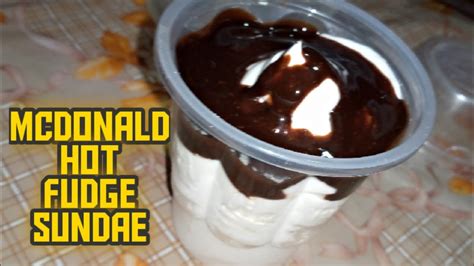 Mcdonald Style Hot Fudge Sundae Youtube