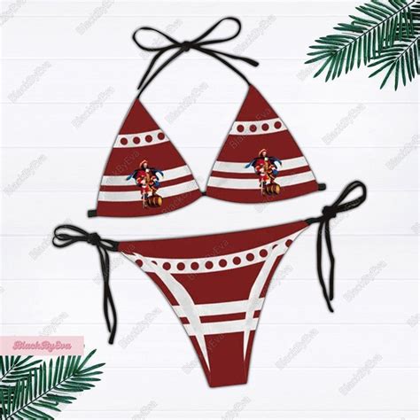 Captain Morgan Triangle Bikini Set Captain Morgan Swimsuit Set Morgan Whiskey Bikini Set Two