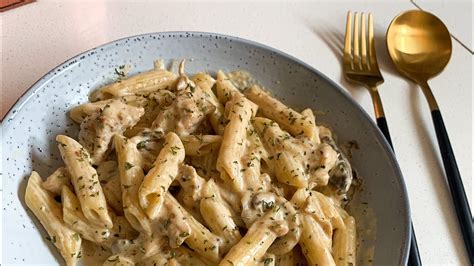 Restaurant Style Creamy Chicken And Mushroom Penne Pasta 🍝 Youtube