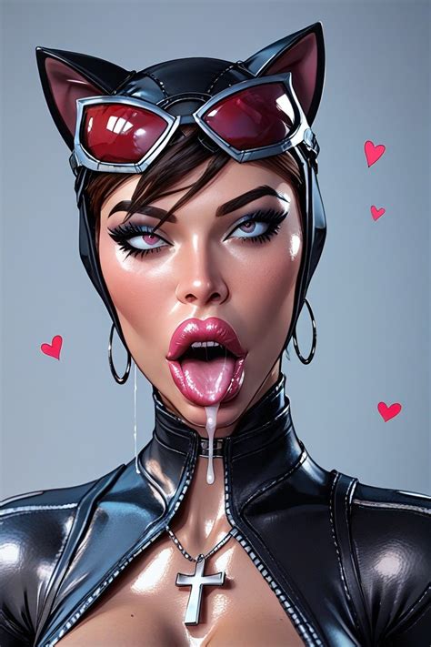 Horny Facial Expression Seductive Catwoman AI Porn