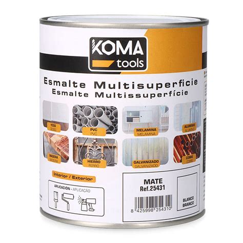 Esmalte acrílico Koma Tools Blanco Mate 750 ml Leroy Merlin