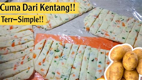 Olahan Cemilan Dari Kentang Cemilan Simpel Potato Stick Youtube