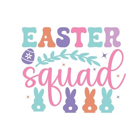 Premium Vector Easter Retro Design Svg Sticker Cut Files