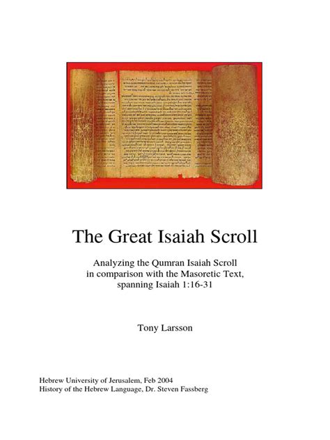 the-great-isaiah-scroll | PDF