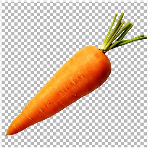 Premium PSD A Fresh Carrot Isolated On A Transparent Background