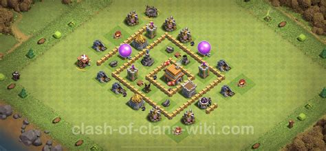 Base Th5 With Link Anti Air Max Levels Town Hall Level 5 Base Copy 272