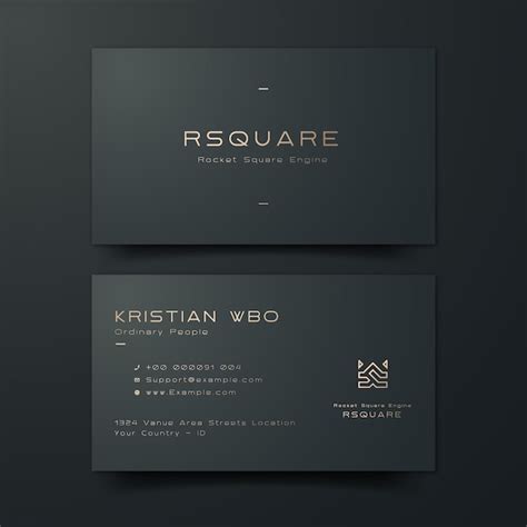 Premium Vector Elegant Luxury Vertical Business Card Template