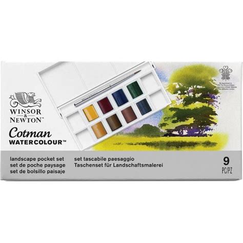 Estojo Aquarela Cotman Landscape C 8 Cores 0390673 WINSOR NEWTON A