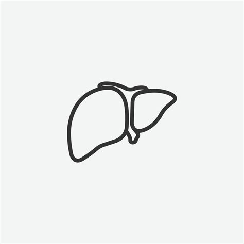 Liver Vector Icon Liver Sign Medical Isolated Vector Symbol For Web