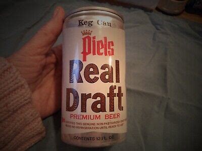 PIELS REAL DRAFT PREMIUM BEER KEG CAN 12 OZ ALUMINUM PIEL BROS