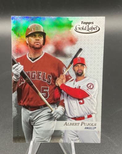 Albert Pujols 2017 Topps Gold Label 65 Los Angeles Angels EBay