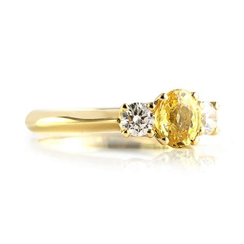 Yellow And Peach Sapphire Ring Bentley De Lisle