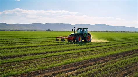 Premium AI Image Combine Harvester Working On Wheat Field