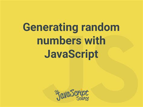 Make random figure betwixt 2 numbers successful JavaScript