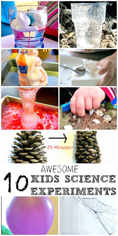 10 Science Experiments for Kids - In The Playroom