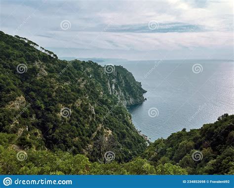 Panorama in Portofino Park Gulf from Hiking Trails, Liguria, Italy Stock Photo - Image of italy ...