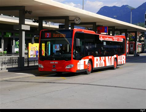 Chur Bus Mercedes Citaro GR 97508 Unterwegs Auf Der Linie 3 Vor Dem