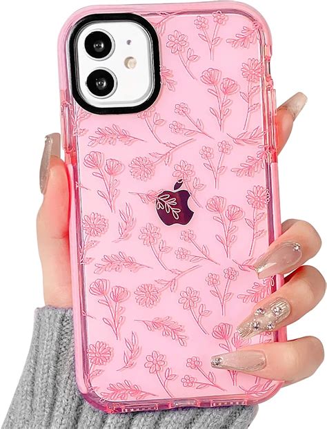 Nititop Compatible For Iphone 11 Case Cute Flower Floral Clear For Women Girl Ultra