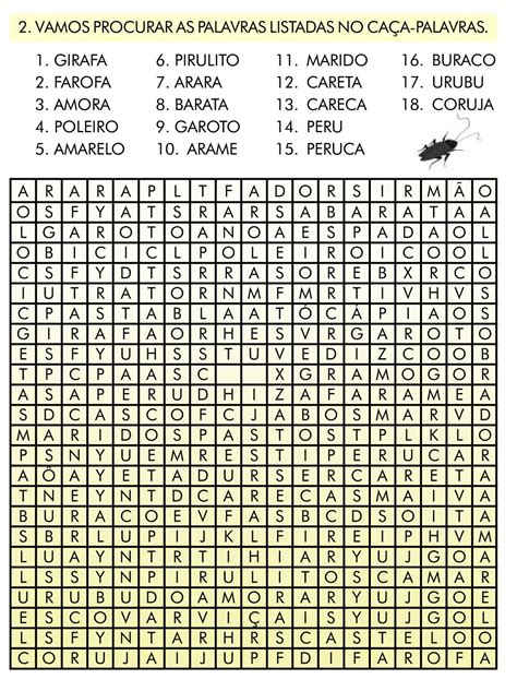 Imagem De Caça Palavras - Gerador De Caça Palavras Para Imprimir - ZULEDU
