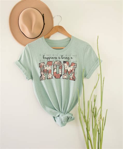 Happiness Is Being A Mom Floral Transfer Sassy Sublimation And Screen