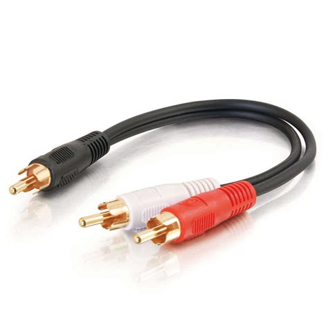 05ft 015m Value Series™ One Rca Mono Male To Two Rca Stereo Male Y