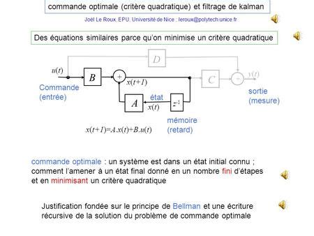 Exercices Corrig S Sur La Commande Optimale