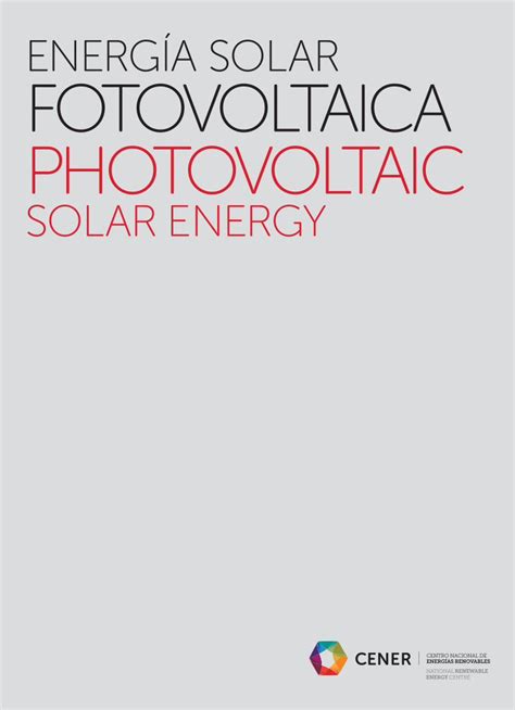 Pdf Fotovoltaica Portada Corregida Cener Investigaci N En