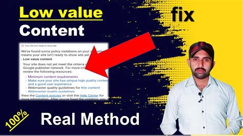 Low Value Content Adsense Problem How To Fix Low Value Content In